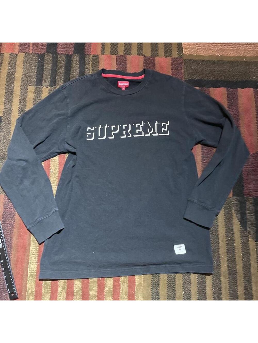 Supreme Meta Logo L/S Top in black from SS20